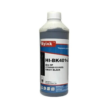 Чернила для HP (178/920/655/932/934/940/950/GT51/GT52/GT53) CB316/CB321 (1л, black,Pigment) HI-BK401 EverBrite™ MyInk