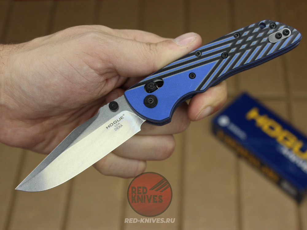 Нож Hogue DEKA MANUAL FOLDER (синий) 24263