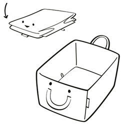 Коробка для хранения детская storagebox abc friends pink