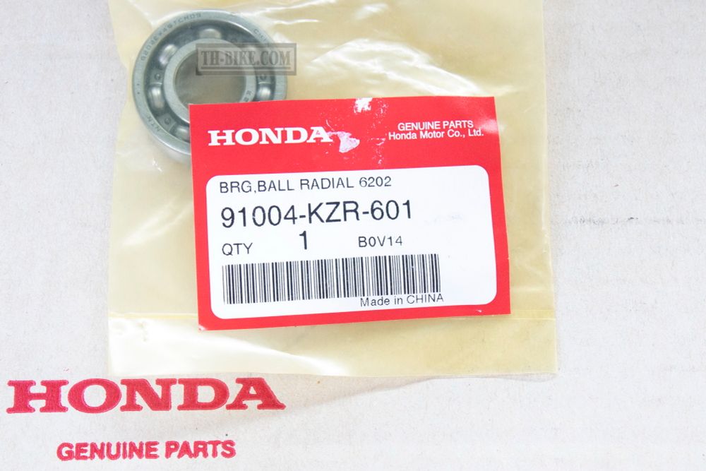 91004-KZR-601. BEARING, RADIAL BALL, 6202 (NTN)