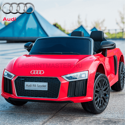 Детский электромобиль "AUDI R8" красный