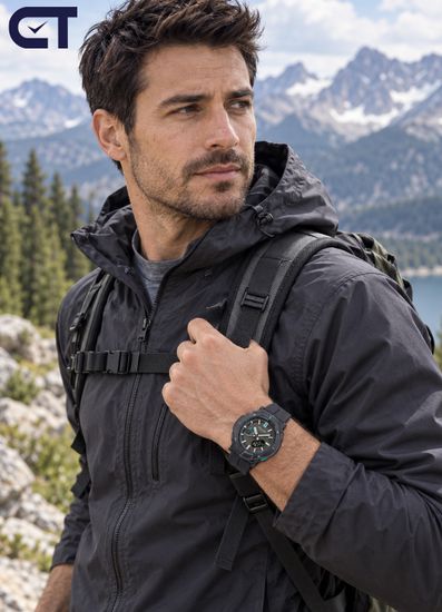 CASIO PRJ-B001-1DR PRO TREK мужские наручные часы — туристическая модель PRO TREK для активного отдыха
