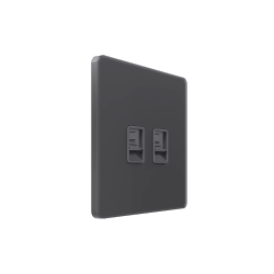 Systeme Infinity, Розетка информационная С/У RJ-45 кат.6 2-я, Вулканический пепел