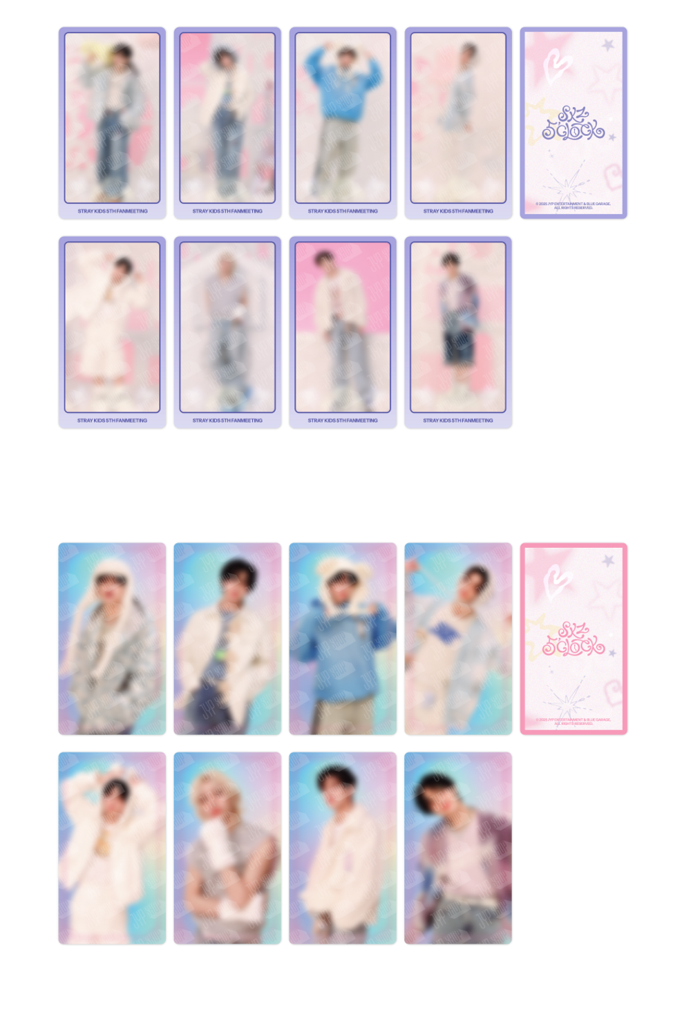 Фотокарта Stray Kids SPECIAL TRADING CARD - SKZ 5'CLOCK