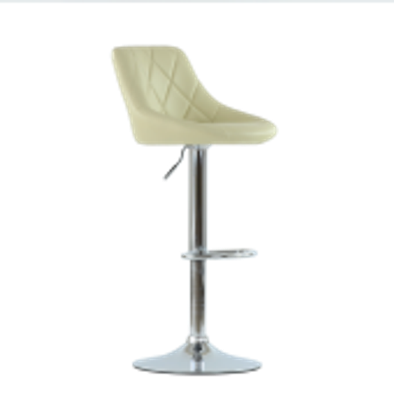 Барный стул Barneo N-83 Comfort (Комфорт) бежевая кожа