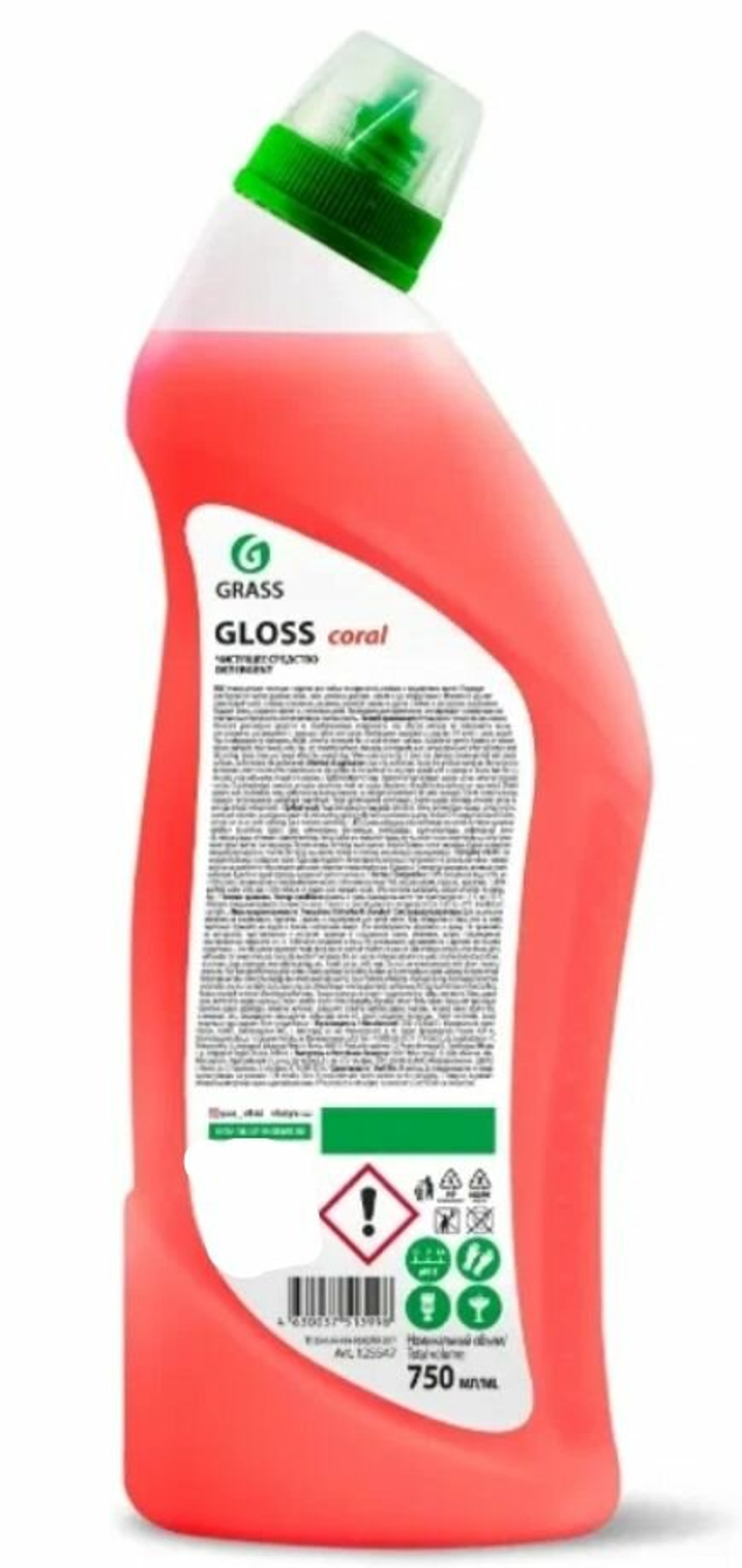 GraSS  Чистящий гель для ванной и туалета Gloss coral 750мл