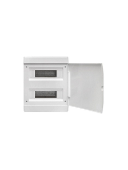 Щит ЩРВ-П-24 IP41 бел. дверца (пром. упак.) Basic EKF pb-v-24w-bas