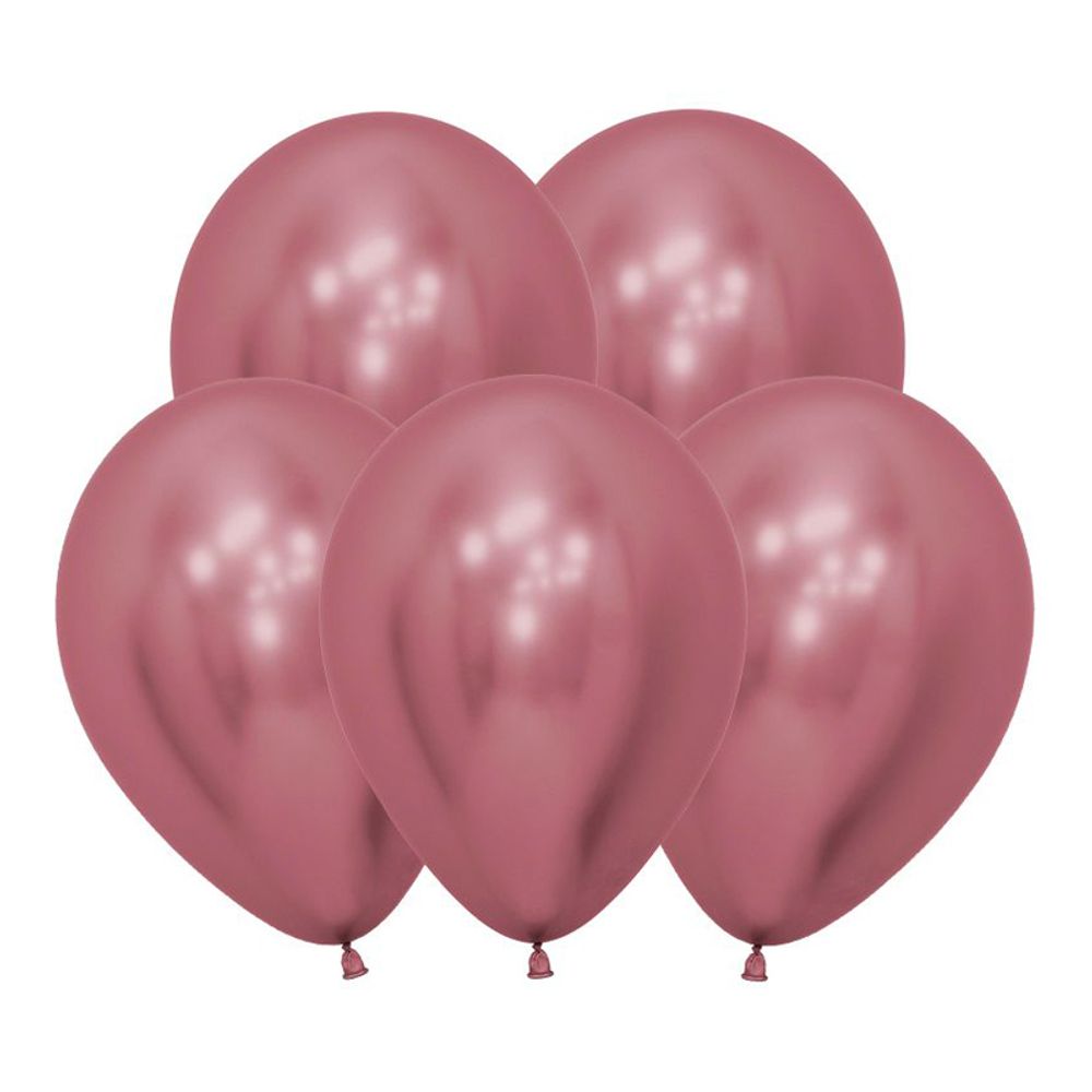 S 12" Зеркальные Рефлекс Розовый/ Reflex Pink/ 50 шт.
