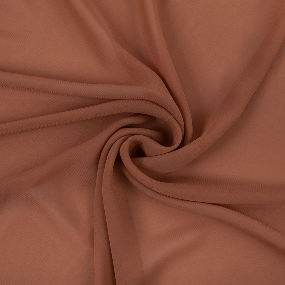 Ткань блузочная Poly Chiffon 84 г/м², 150х147 см, 24 медный, Gamma PC-02
