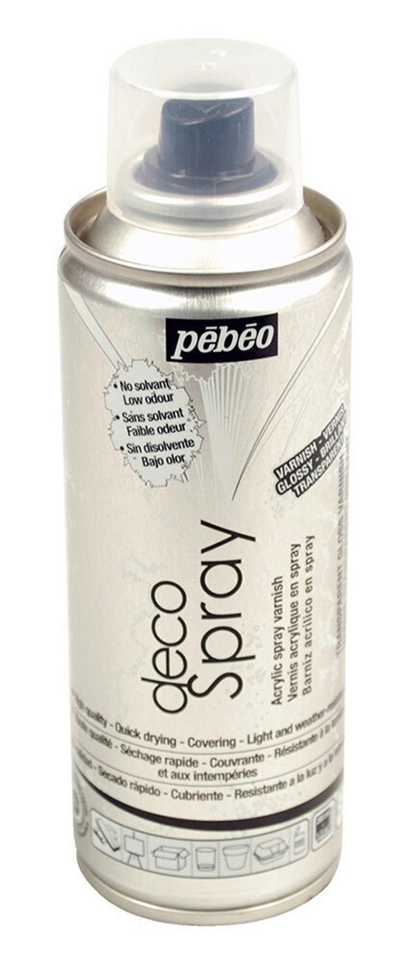 Лак декоративный decoSpray (аэрозоль) 200 мл, 094012 глянцевый, Pebeo
