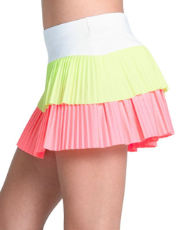 Юбка для девочки теннисная Lucky in Love Girls Sunset Spin Doubles Pleated - разноцветный