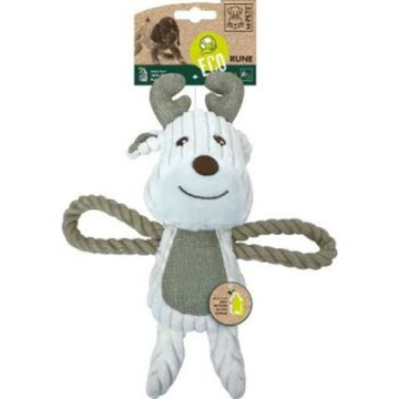 Игрушка мягкая для собак Олень Руни с канатом, 30 см, MPets