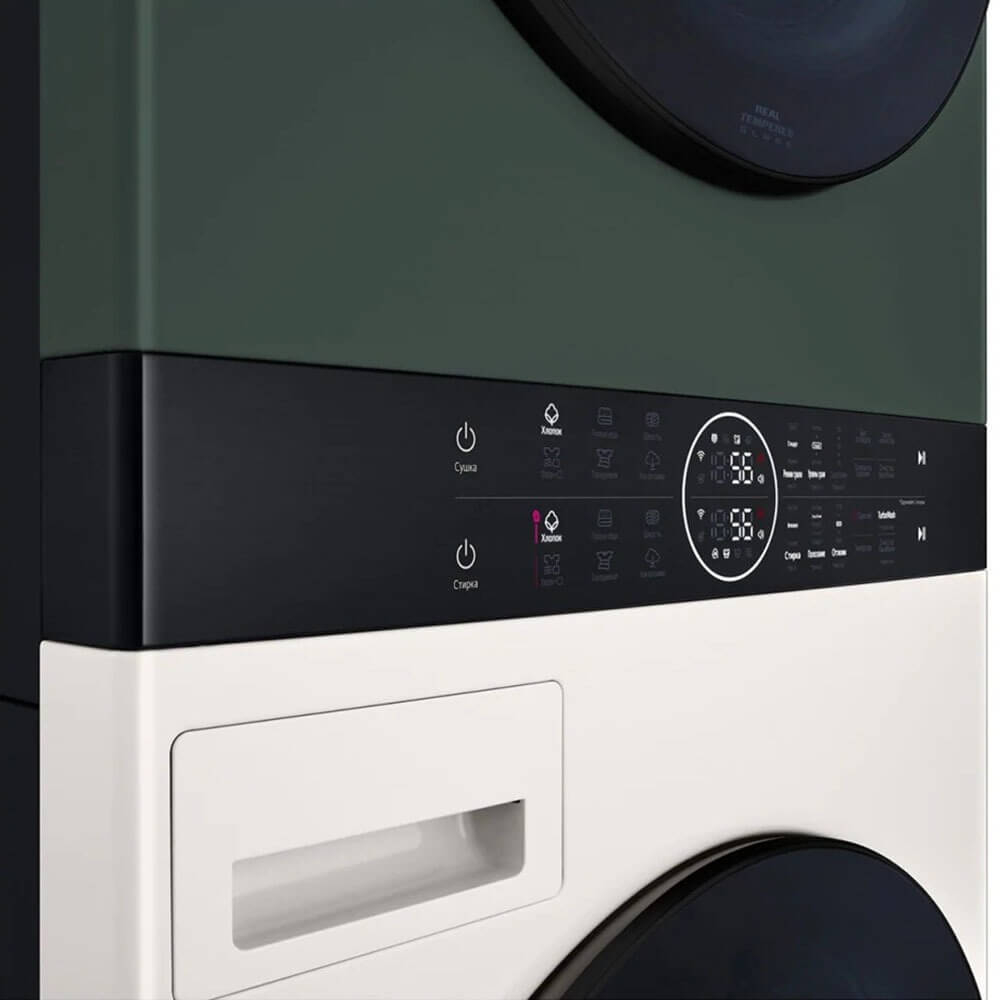 Стирально-сушильная машина LG W1S1CVKK2HM WashTower