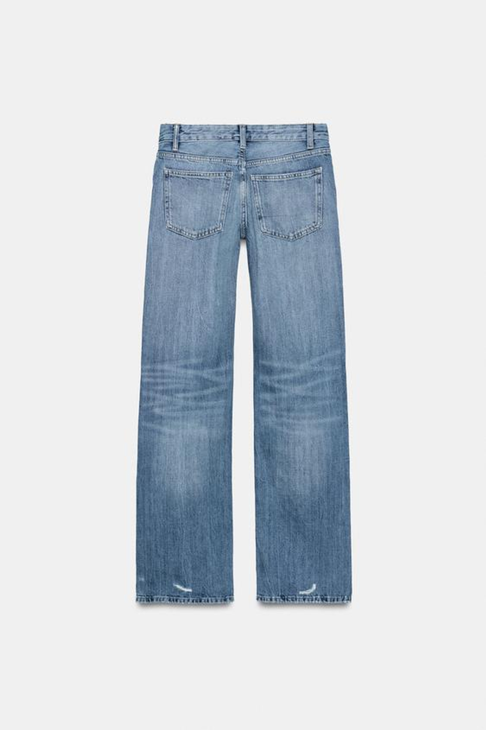 Джинсы TRF с низкой талией и широкими брючинами - ZARA