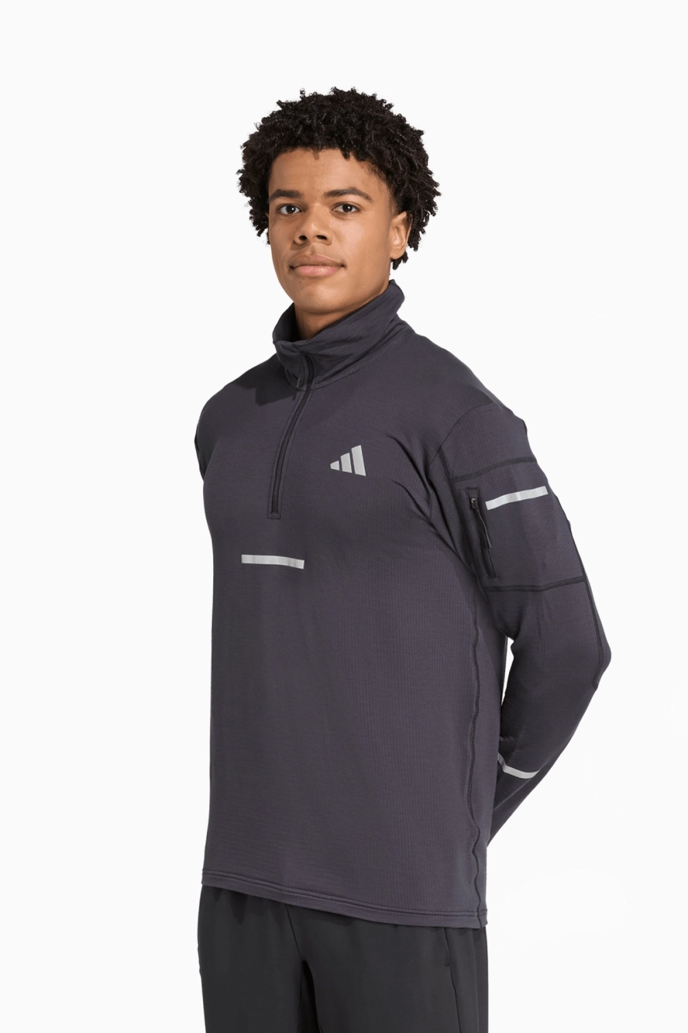 Кофта adidas Adi365 Running CLIMAWARM+ Half-Zip - черный