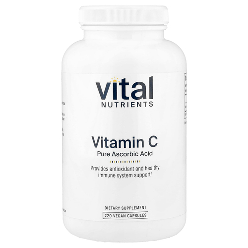 Vital Nutrients, витамин C, 220 веганских капсул (1000 мг в 1 капсуле)
