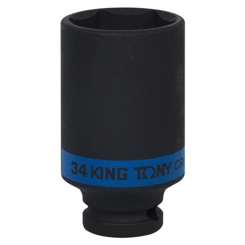 KING TONY (443534M) Головка торцевая ударная глубокая шестигранная 1/2", 34 мм