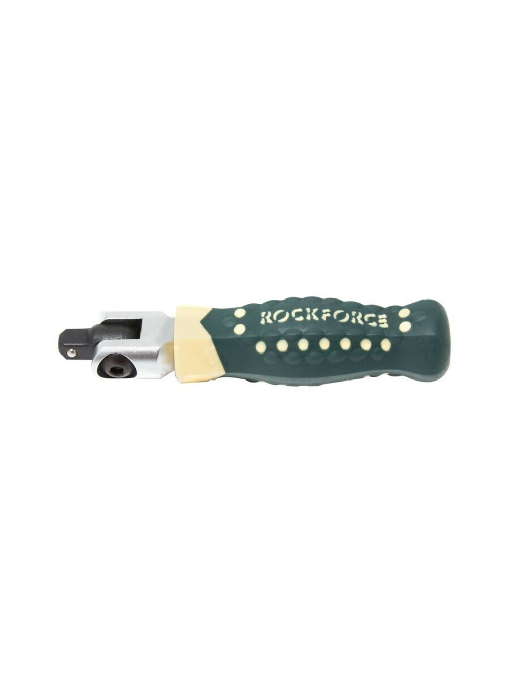 Вороток шарнирный с резиновой ручкой 100мм, 1/4'' RockForce##Rock FORCE RF-8012100