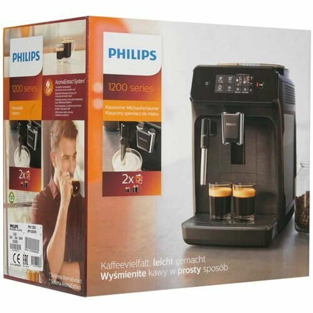 Кофемашина Philips EP1220/00 Series 1200,черный матовый