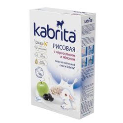 Каша Kabrita Рисовая с черносливом и яблоком на молочной смеси для детей с 5 месяцев, 180 г