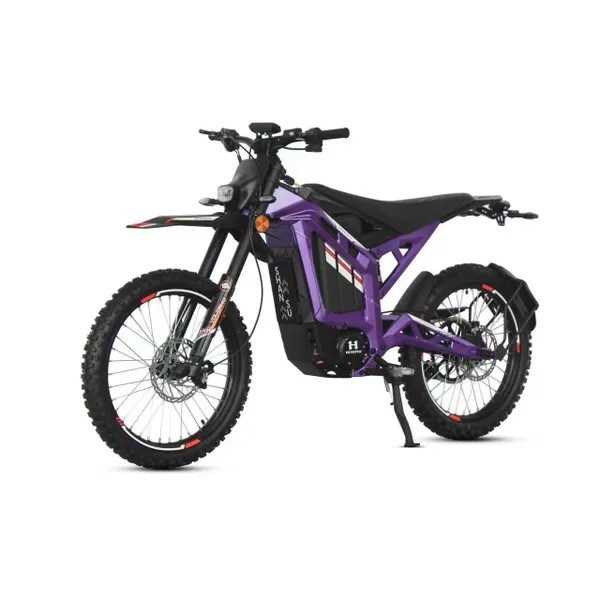 Электропитбайк IKINGI AURUS S8 (72V/40Ah) 8000w - Фиолетовый фото №1