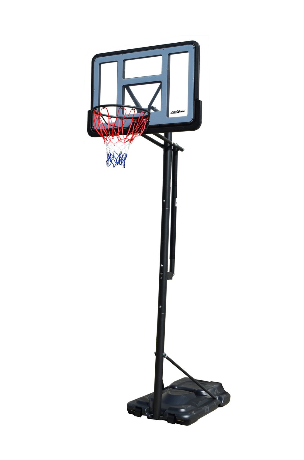 Мобильная баскетбольная стойка Proxima 44”, поликарбонат,