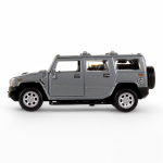 Модель ин. мет. "Hummer h2" 12см, открыв. двери, темно-серый в коробка HUM2-12-GY (Технопарк)