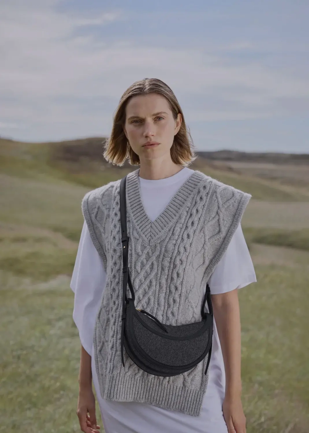 POLENE СУМКА NUMERO DIX CANVAS, ЧЕРНЫЙ