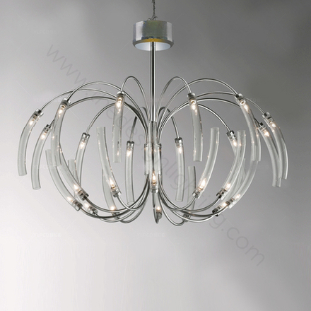 Ceiling design lamp  Hook by Terzani (Silver)