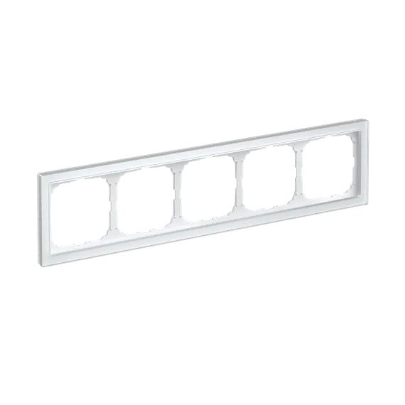 Рамка стеклянная на 5 постов Systeme Electric ArtGallery Pure Белый GAL320105
