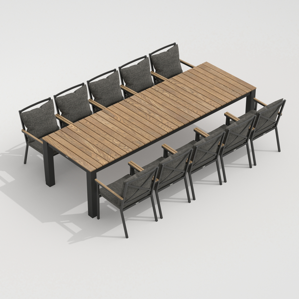 Стол обеденный ТЕЛЛА XL из тика 300x100