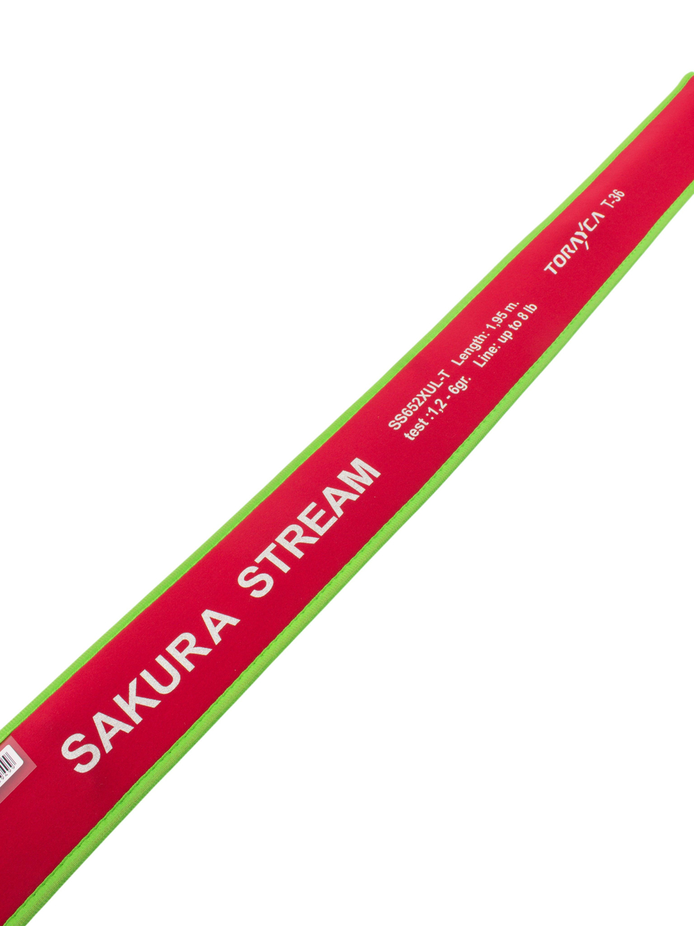 Удилище спиннинговое Sakura Stream, 2 секции, длина 1.95 м, тест 1.2-6 г Carbon Torayca, кольца FUJI (7+1)