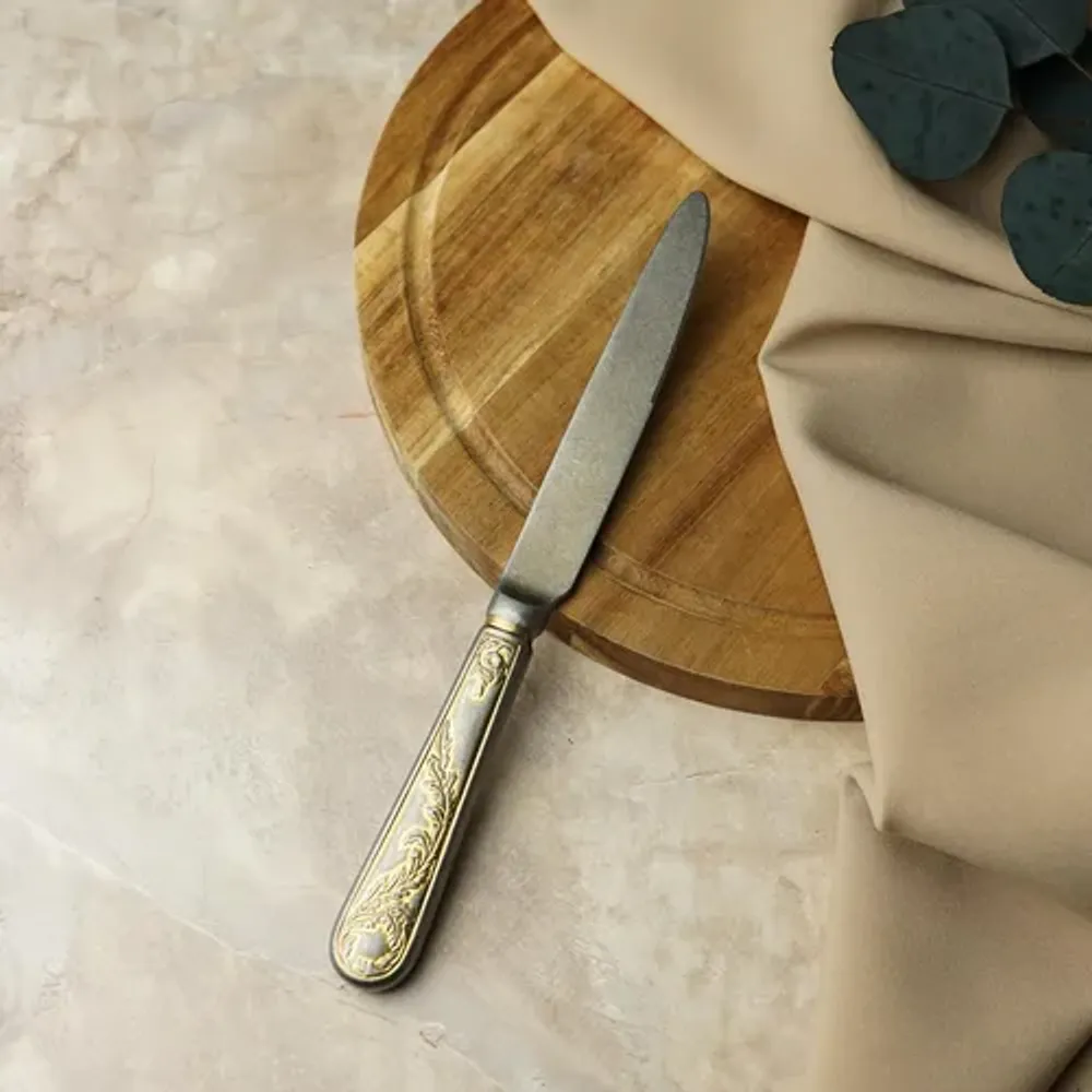 Нож десертный 20,7 см матовый с золотом Lord Vintage Style P.L. Proff Cuisine [12]