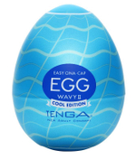 Мастурбатор-яйцо с охлаждающей смазкой EGG Wavy II Cool