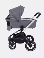 Коляска детская MOWBaby "ZOOM"PU (2в1) RA086 Silver Grey