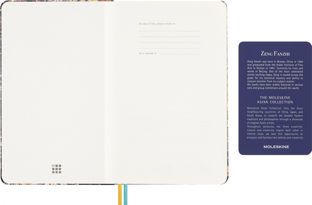 Блокнот Moleskine LE Year of the Dragon Large 130х210 мм текстиль 176 стр линейка (LECNYDRAGONQP060ZF)