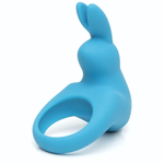 Голубое эрекционное виброкольцо Happy Rabbit Rechargeable Rabbit Cock Ring (Цвет: голубой)