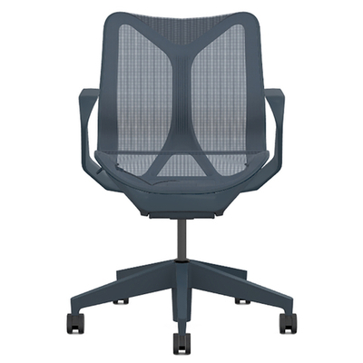 Кресло Herman Miller Cosm, низкая спинка, цвет Nightfall, нерегулируемые подлокотники