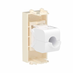 Компьютерная розетка RJ-45 без шторки модульная, кат.6, "Avanti", "Ванильная дымка", 1 модуль
