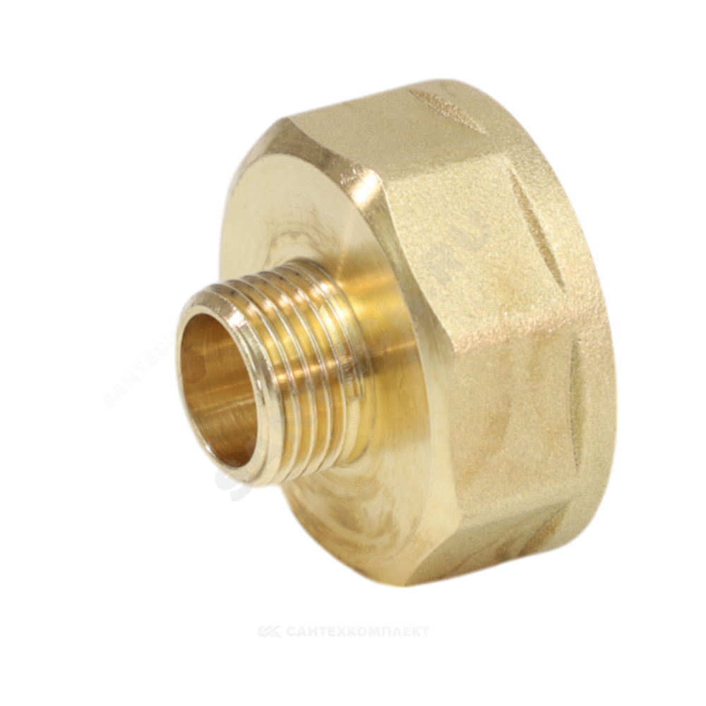 Переход латунь Ду 25х20 (1"х3/4") ВР/НР VALFEX VF.592.L.100.034