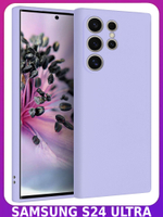 Мягкий Soft Touch чехол из силикона для SAMSUNG GALAXY S24 ULTRA с бархатной подкладкой