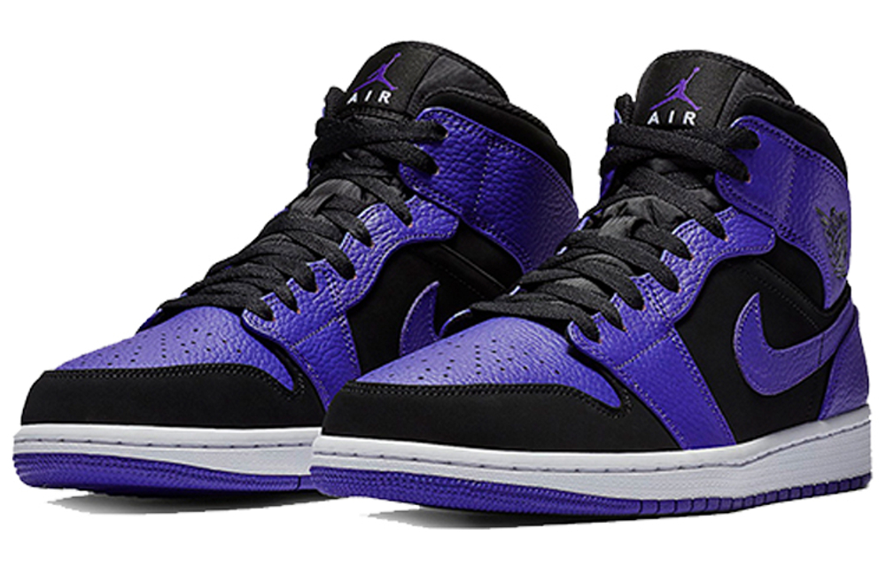 Jordan 1 Mid Black Dark Concord