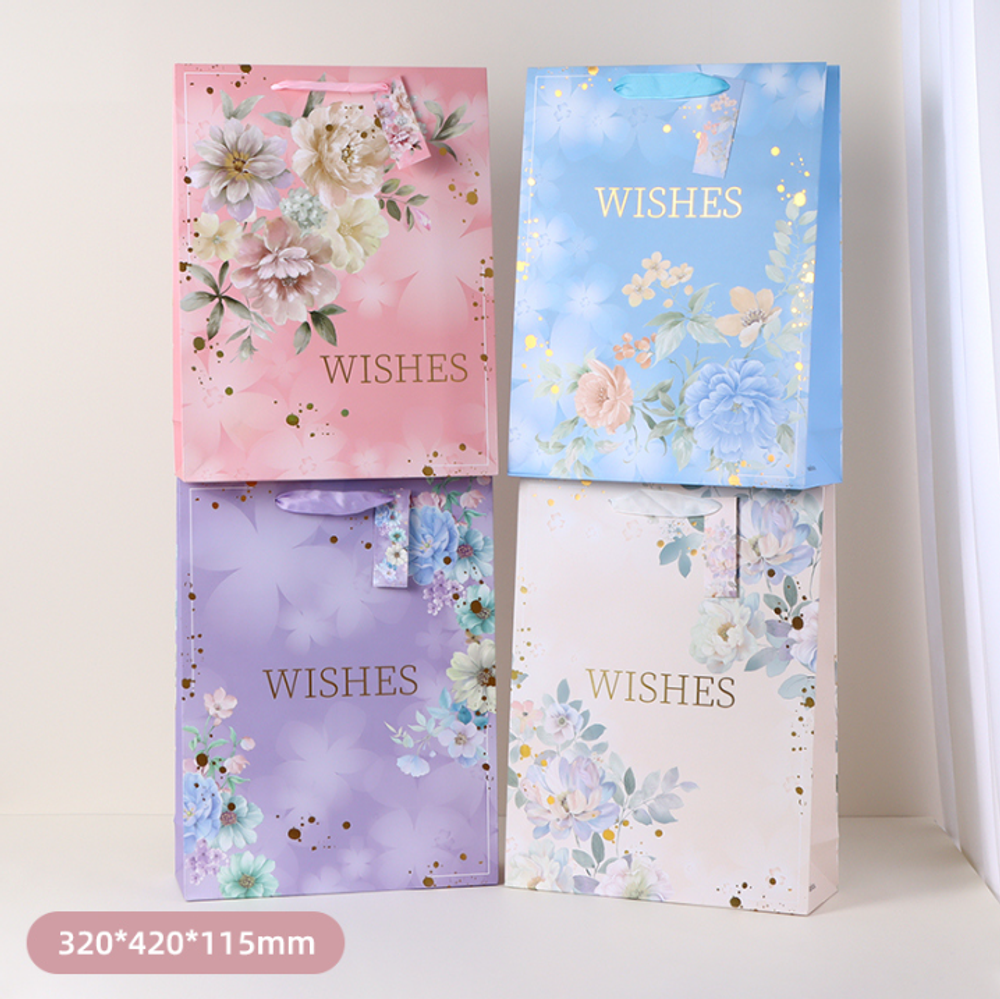 Свадебный пакет для подарков "Floral Wish", 320*420*115 мм