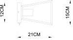 Настенный светильник Arte Lamp BRUSSELS A8030AP-1BK, 1хE27
