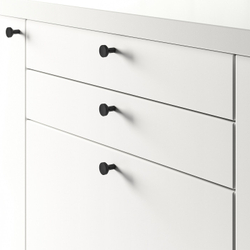 IKEA BAGGANÄS (ИКЕА БАГГАНЭС) — Ручка, черная, 21 мм, фото 2