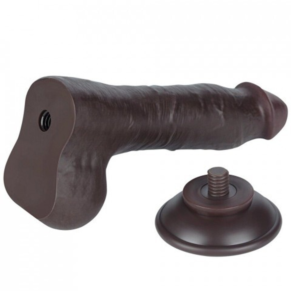 Фаллоимитатор Lovetoy Sliding Skin (20*3,9 см) с двойным покрытием, черный
