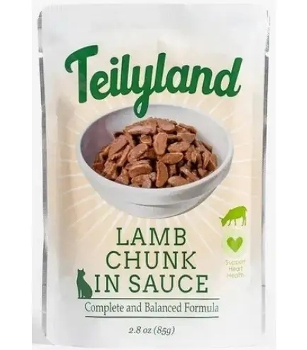 Teilyland Паучи для кошек Ягненок в соусе, 85гр