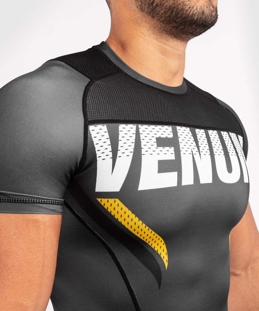 Рашгард Venum ONE FC Impact Grey-Yellow SS