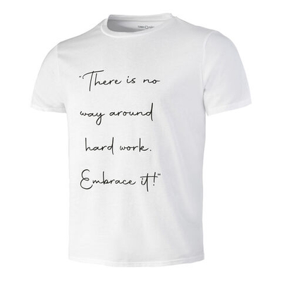 Мужское теннисное поло Tennis-Point Embrace T-Shirt Men - White, Black
