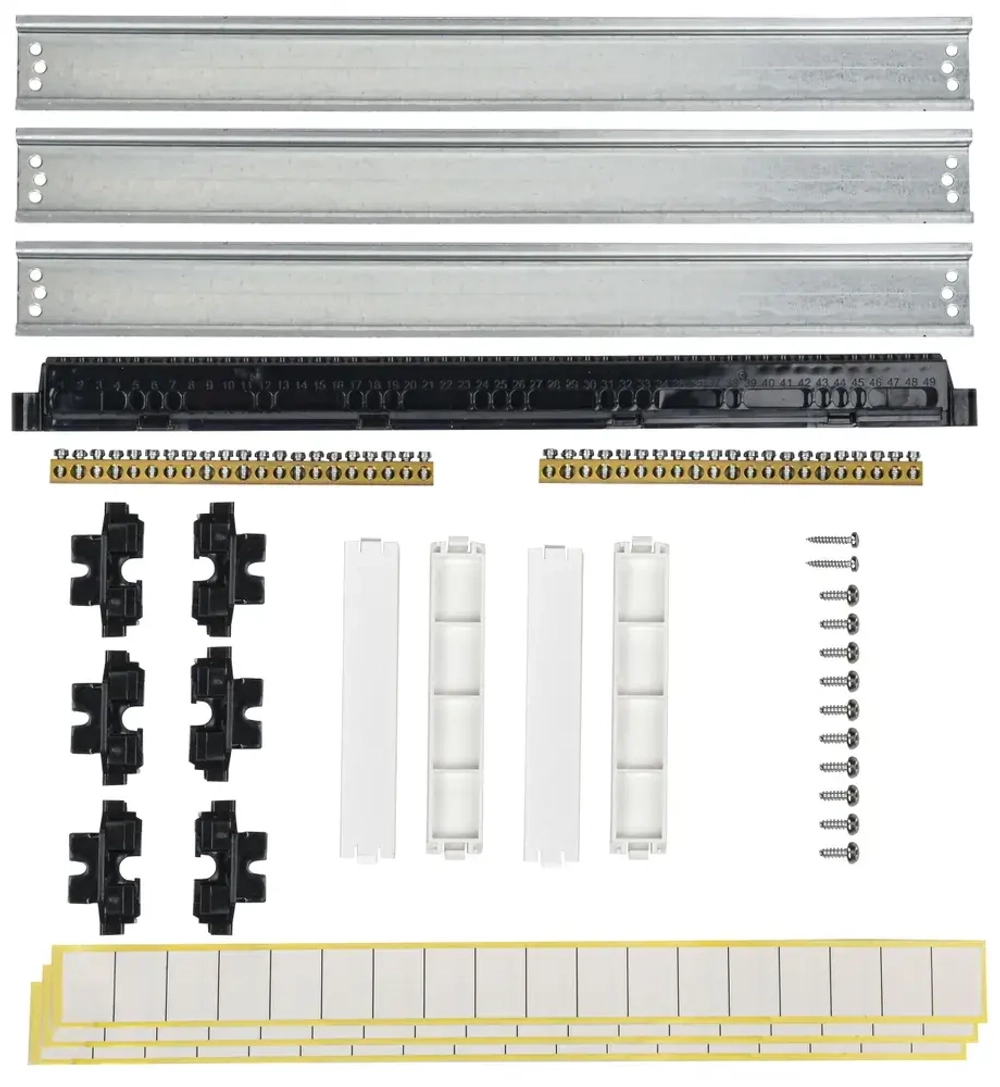 Корпус пластиковый ЩРВ-П-36 IP41 черная прозрачная дверь TEKFOR IEK
